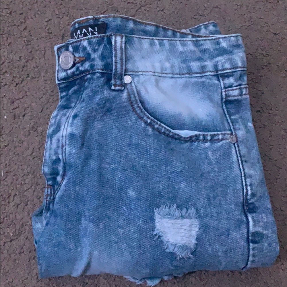 men's size 30 acid wash jeans